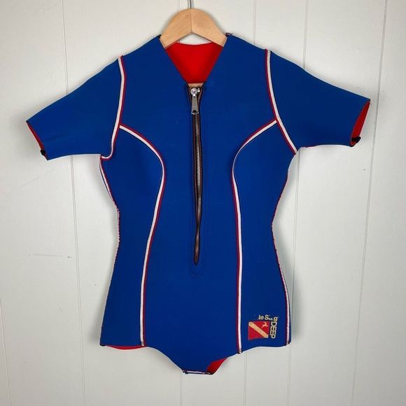 Blue Women's Swim One Piece - Picture 1 of 8